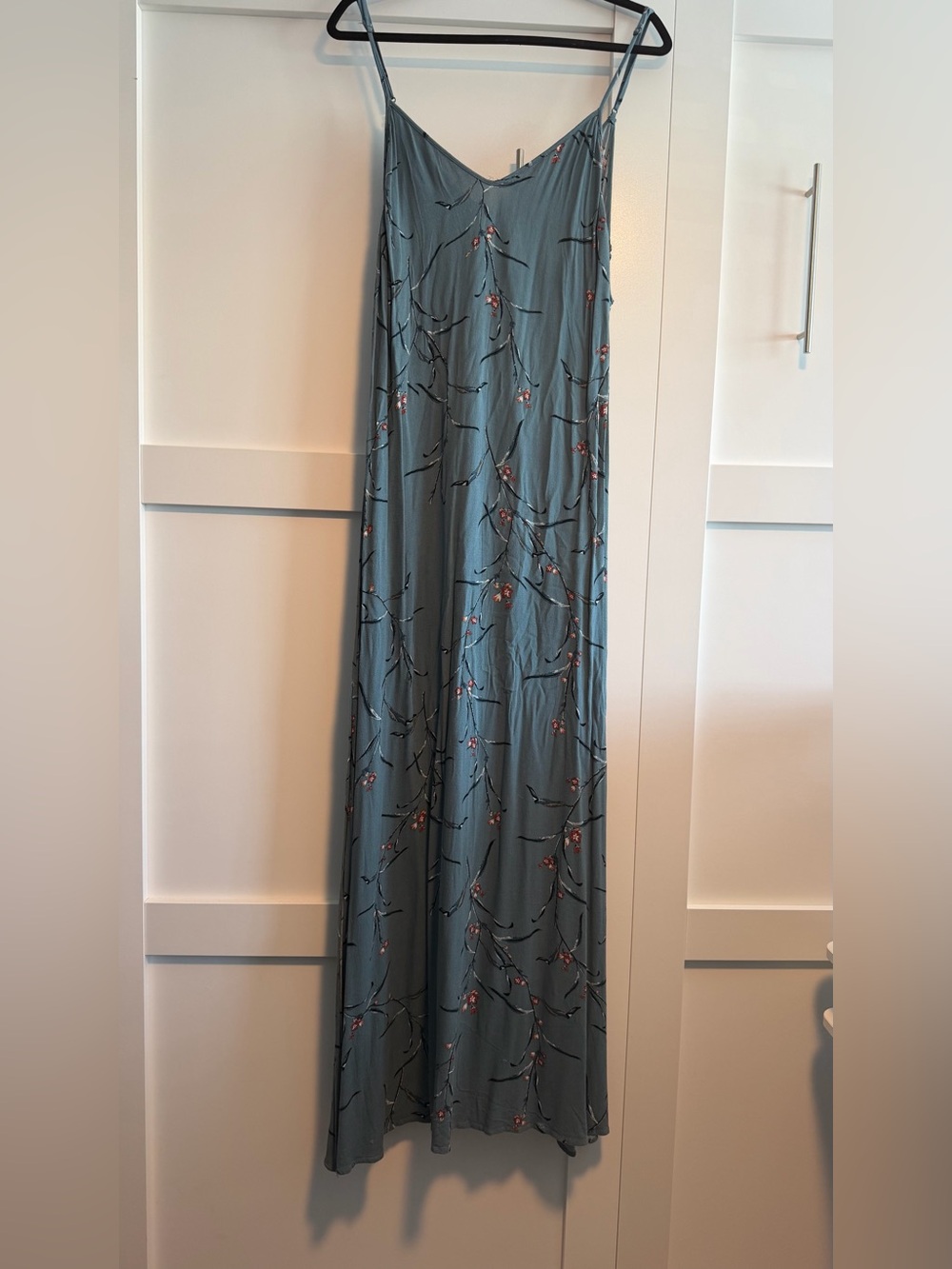 O'Neill Slate Blue Floral Branch Maxi Dress